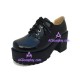 Lolita shoes shining shoes sawtooth sole style 9618 black