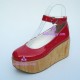 Lolita shoes thick sole style 9617 red