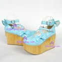 Punk lolita shoes general shoes thick sole style 9652 sky blue