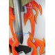 Final Fantasy XIII Noel Kreiss Two Blades Red Flames Sword Cosplay Prop PVC made ACGcosplay